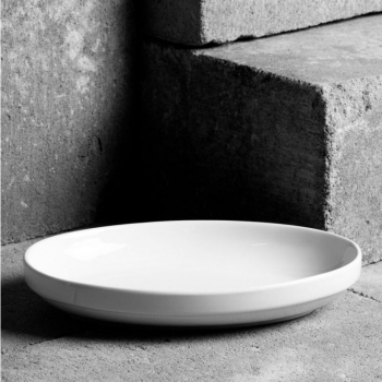 Platou oval 26.5x17.5cm portelan alb AMBITION Salsa