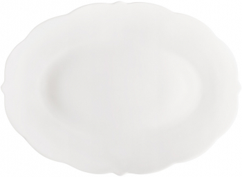 Platou oval 30x22cm portelan alb AMBITION Grace 