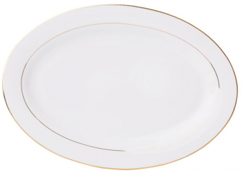Platou portelan 35.5x21cm AMBITION Aura Gold 