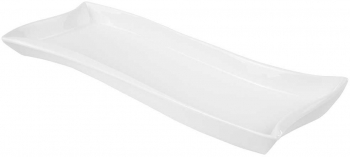 Platou servire 30x10cm portelan alb AMBITION Salsa 