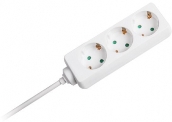 Prelungitor 3 Cai 1.5m 3g1.5mm2 Alb 