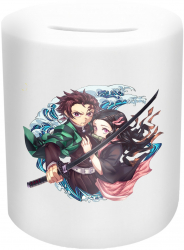 Pusculita Demon Slayer Tanjiro And Nezuko 10 Cm Piggy51 