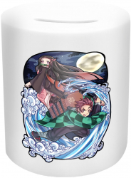 Pusculita Demon Slayer Tanjiro And Nezuko 10 Cm Piggy52 
