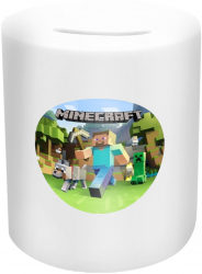 Pusculita Minecraft Steve 10 Cm Piggy17 