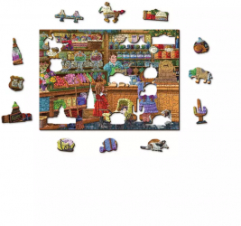 Puzzle lemn din 200 piese model Florar 