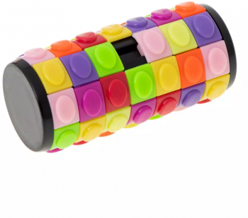 Puzzle modern cilindru rotativ multicolor 3 5 cm x 8 5 cm 
