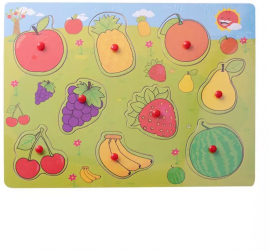 Puzzle pentru copii cu fructe 9 piese 