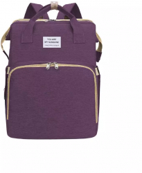 Rucsac multifunctional pentru bebelusi cu patut extensibil model unisex mov