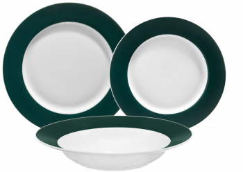 Serviciu de masa 18 piese 6 persoane portelan AMBITION Aura Green 