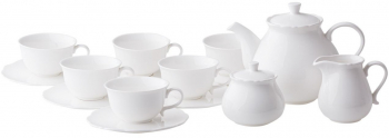 Serviciu servire ceai sau cafea 17 piese 6 persoane portelan AMBITION Grace 