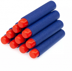 Set 10 gloante munitie de burete pentru arme sau pistole 7 2 cm 