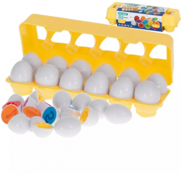 Set 12 oua cu cifre joc montessori de potrivire si asociere 