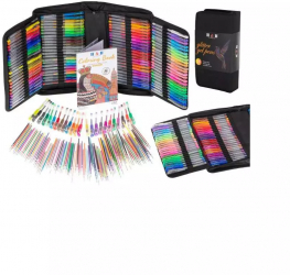 Set 120 pixuri cu gel culori magice cu genta de depozitare 