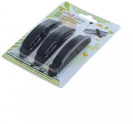 Set 3 clema pentru organizare cablu OTB negru 
