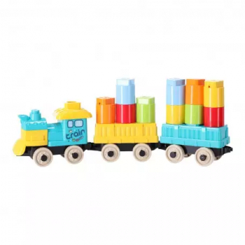 Set 31 piese blocuri de construit model trenulet 