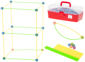 Set blocuri de constructie cu tuburi 480 bucati 