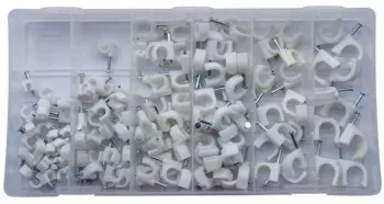 Set cleme cu cui pentru cabluri Vintec 74511 O5-12 mm 130 piese 
