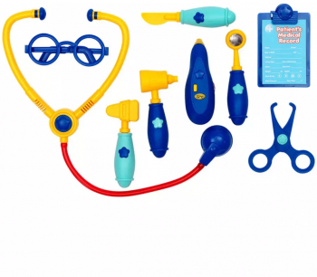 Set de joaca trusa medicala cu 10 accesorii si geanta 