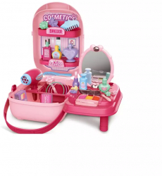 Set masuta de machiaj pentru fete tip valiza cu 37 accesorii 