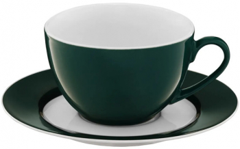 Set servire ceai sau cafea 12 piese 6 persoane AMBITION Aura Green 