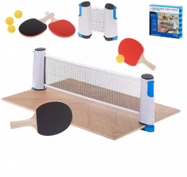 Set tenis de masa ping pong cu 2 palete fileu 3 mingi 