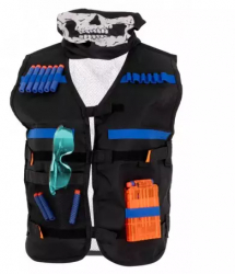 Set vesta tactica Nerf cu accesorii lansator si echipament