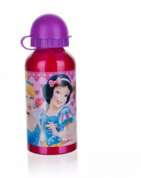 Sticla de aluminiu 400 ml model Princess roz 