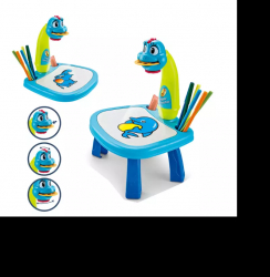 Tabla de desenat cu proiector holografic model dinozaur 