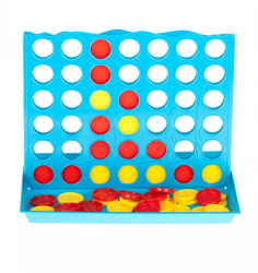 Tabla puzzle din plastic cu jetoane colorate 