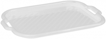 Tava mare cu manere DOMOTTI Clever 53x37x3cm plastic alb 