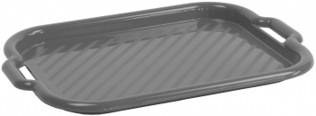 Tava mare cu manere DOMOTTI Clever 53x37x3cm plastic gri 