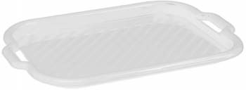 Tava medie cu manere DOMOTTI Clever 46x33x3cm plastic alb 