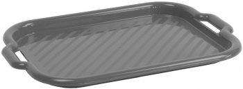 Tava medie cu manere DOMOTTI Clever 46x33x3cm plastic gri 