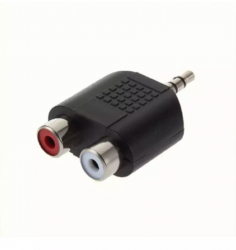 Tulip Jack 3.5 mm Stereo Adaptor Convertor 2x Compozit 