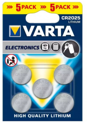 Varta CR2025 3v baterie plată cu litiu 5 buc Conținutul pachetului 1x Blister