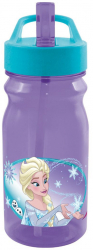 Bidon apa cu pai 400ml DISNEY Frozen 