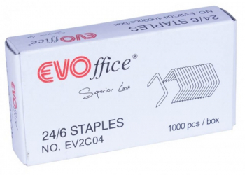 Capse Metalice EVOffice 24/6 1000 Buc/Bax - CEO246 