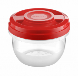 Caserola cu capac rosu 0.5L AMBITION Smart 