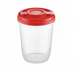 Caserola cu capac rosu 1L AMBITION Smart 