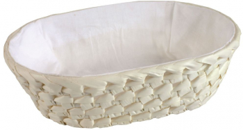 Cos depozitare oval captusit cu material 25x18cm DOMOTTI Palma 