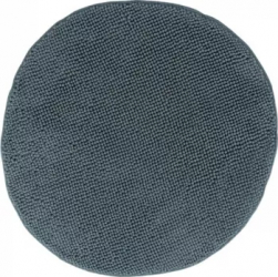 Covor baie rotund 80cm gri deschis JOTTA Fringe 