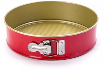 Forma tort 24cm baza detasabila invelis non-stick rosu SNB 