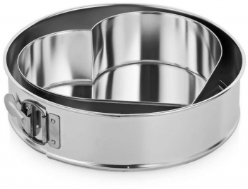 Forma tort 24cm cu forma inima baza detasabila 2 piese SNB 