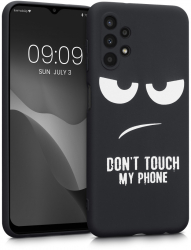 Husa Kwmobile pentru Samsung Galaxy A13 Silicon Negru/Alb 58243.01 