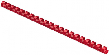Inele din Plastic pentru Indosariere EVOffice Dimensiune 16 mm Capacitate 145 Coli 100 Buc/Bax Culoare Rosu - EVIR16 