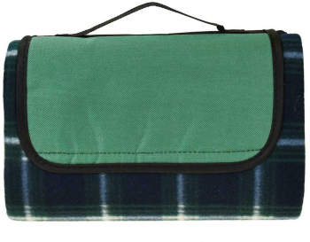 Patura picnic cu folie izolatoare si maner 136 x 107 cm verde Vivo PN004 