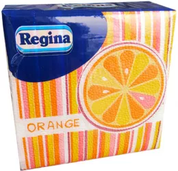 Servetele de Masa Regina Party Model Orange Dimensiune 30x29 cm 45 Buc/Pachet Un Strat Diverse Culori - AT416519O 