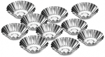 Set forma prajituri individuale 10 piese rotund SNB