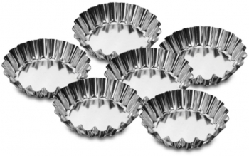 Set forma prajituri individuale 6 piese 9cm SNB