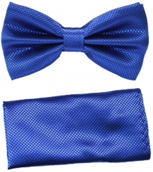 Set papion si batista pentru sacou albastru 12 x 6.5 cm Ryan Keeper 